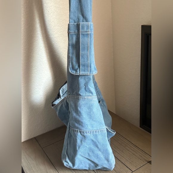 Large Denim Tote Bag - Picture 6 of 6